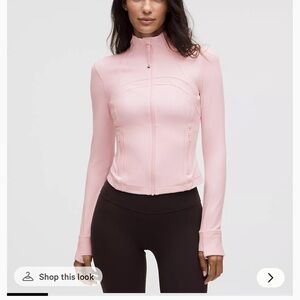 NYT Lululemon Define Cropped Jacket. Blissful pink
